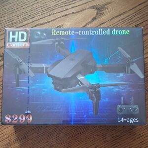 Black Remote-Controlled Drone with HD Camera